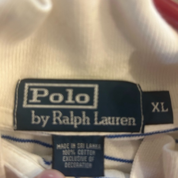 Polo Ralph Lauren White with Blue Stripes - Picture 2 of 3